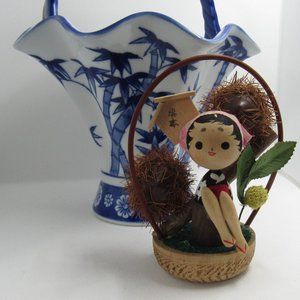 cute Japanese kokeshi doll/ kokeshi doll/ set koke